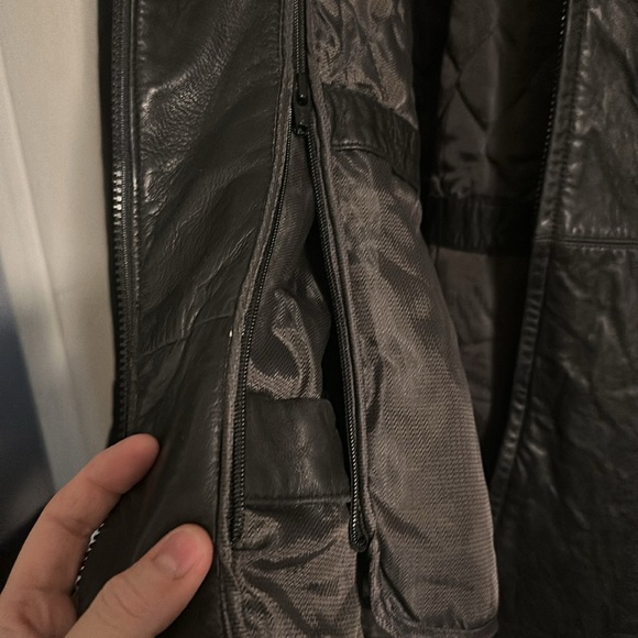 Pelle studio men’s leather belted jacket size XL - Picture 5 of 6